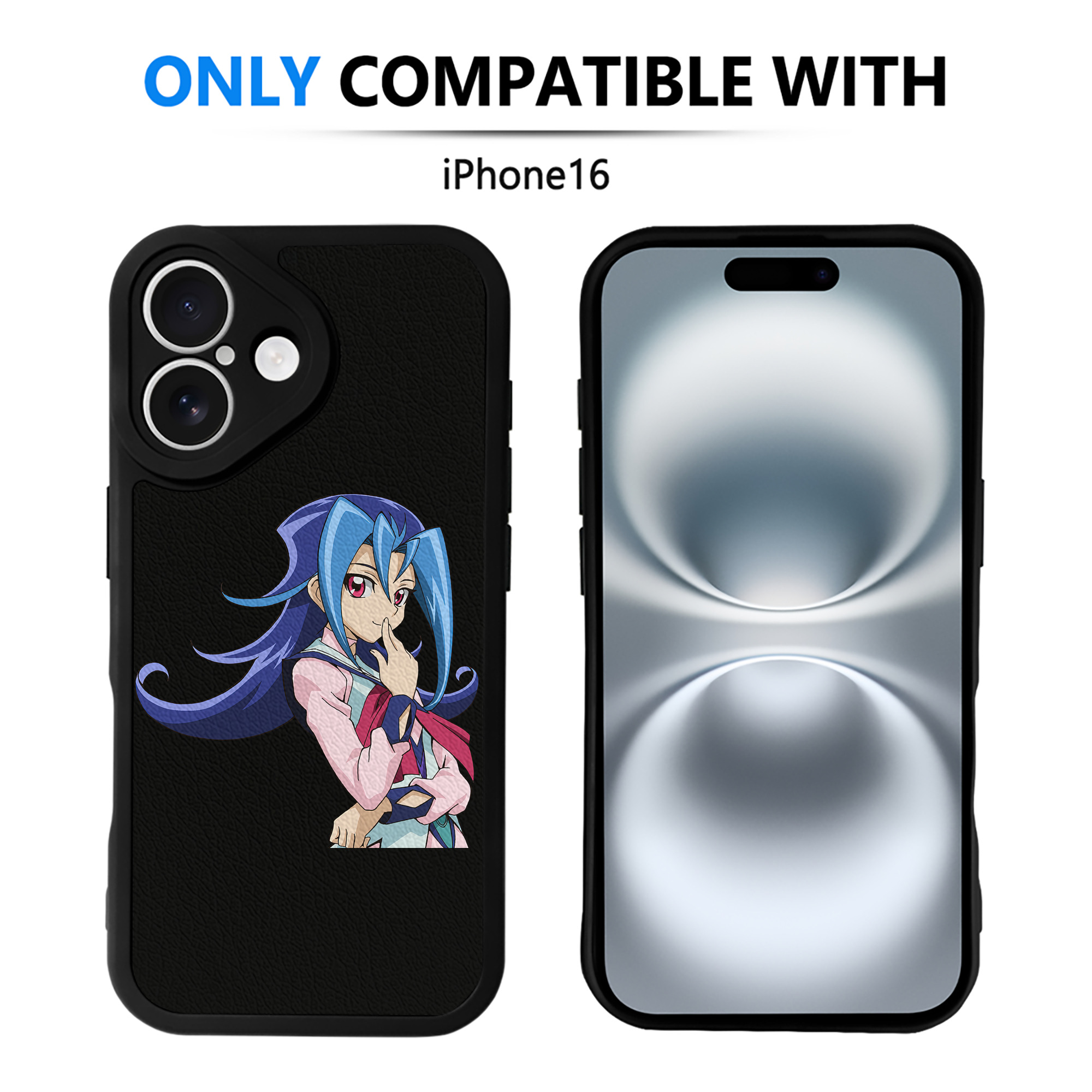 遊☆戯☆王 Yu-Gi-Oh! 【iPhone 16シリーズ対応】シリコンスマホケース（レザー調） 材質：シリコン